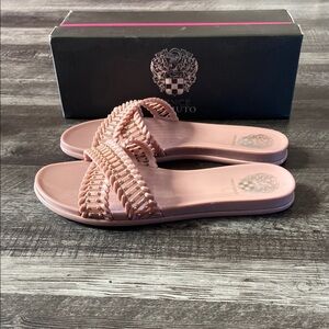 Vince Camuto Erindria Pink Braided Sandals